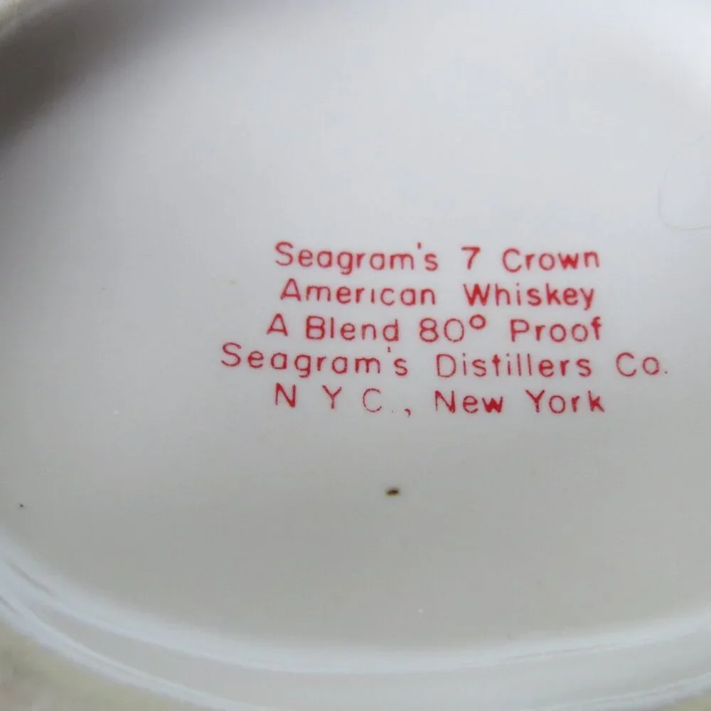 Seagram's 7 Crown Whiskey Ceramic Bar Pitcher